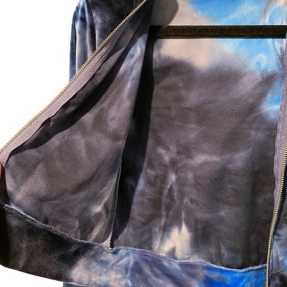 NWT Jolie and Joy YOUTH size Large jacket and pant set blue tie dye pattern - Picture 6 of 11